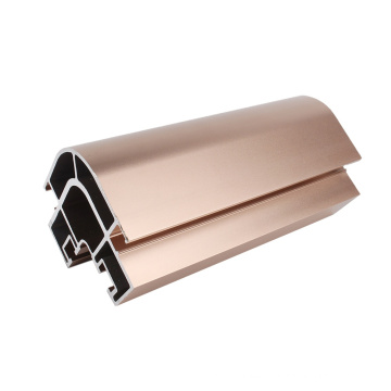 champagne anodized curtain track aluminium profiles used for windows and doors